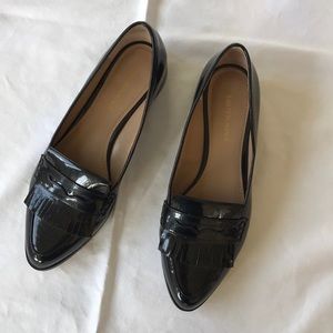 Saks Fifth Avenue Faux Patent Leather Loafers